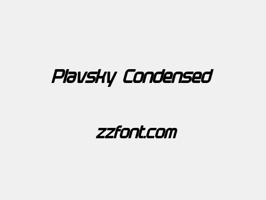 Plavsky Condensed