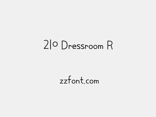 210 Dressroom R