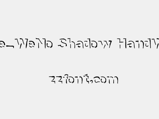 NeNe_WeNo Shadow HandWrite