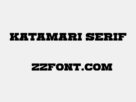 Katamari Serif