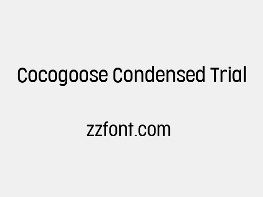 Cocogoose Condensed Trial