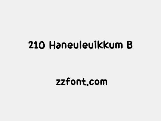 210 Haneuleuikkum B