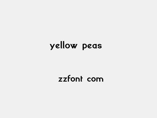 yellow peas 