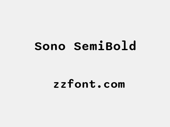 Sono SemiBold