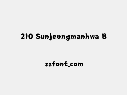 210 Sunjeongmanhwa B