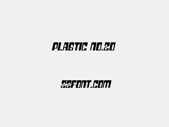 Plastic No.20