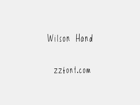 Wilson Hand