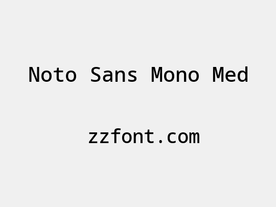 Noto Sans Mono Med