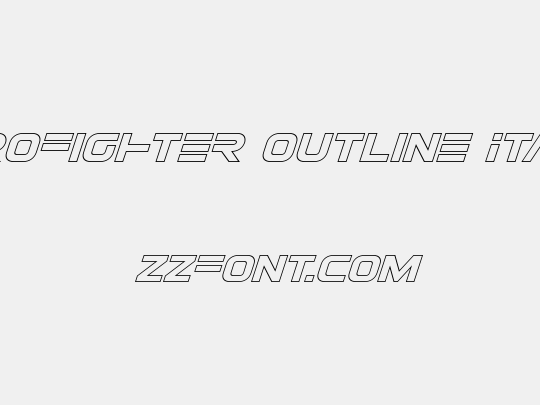 Eurofighter Outline Italic