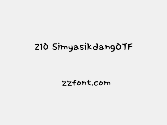 210 SimyasikdangOTF