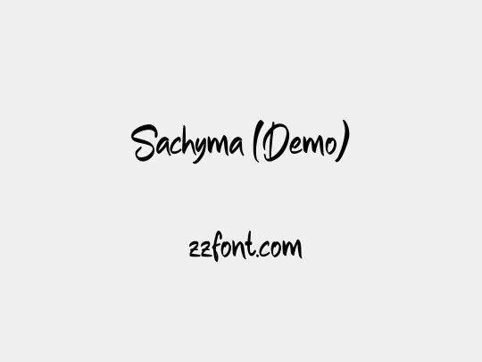 Sachyma (Demo)