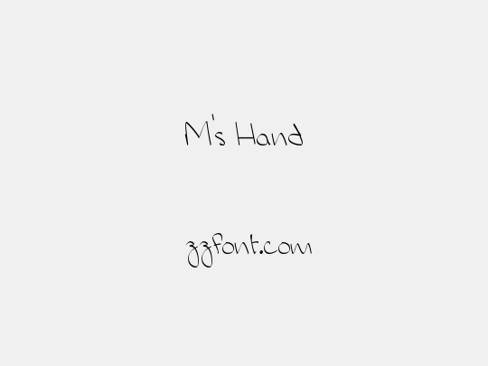 M's Hand