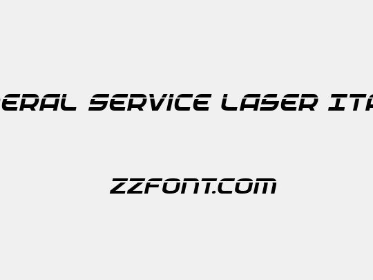 Federal Service Laser Italic