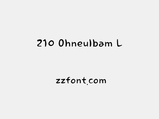 210 Ohneulbam L