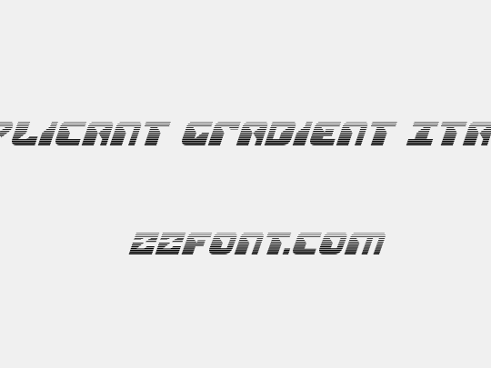 Replicant Gradient Italic