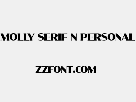 Molly Serif N PERSONAL