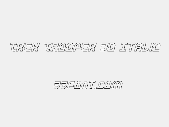 Trek Trooper 3D Italic