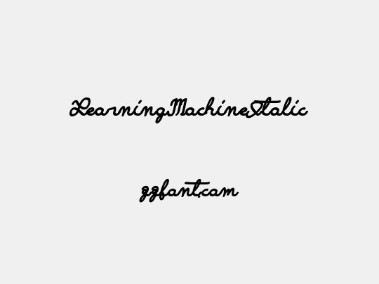 LearningMachineItalic