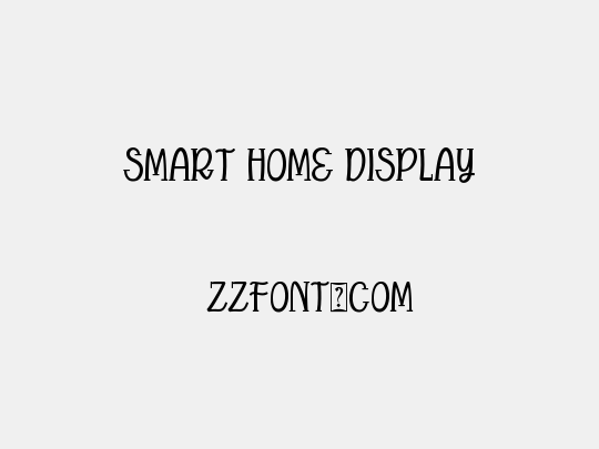 Smart home Display