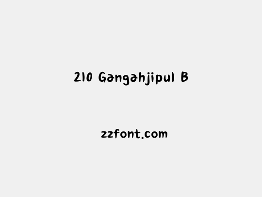 210 Gangahjipul B