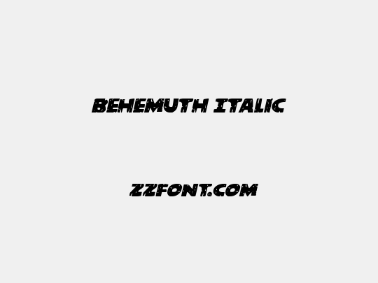 Behemuth Italic