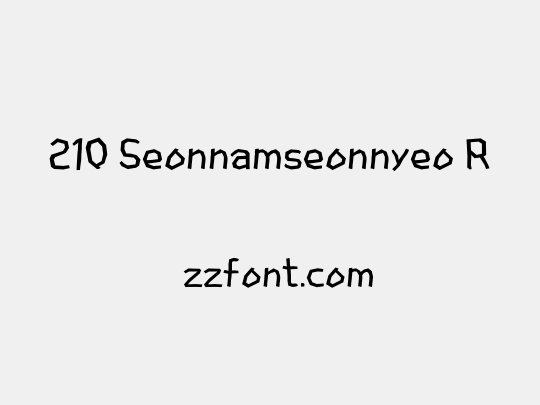 210 Seonnamseonnyeo R