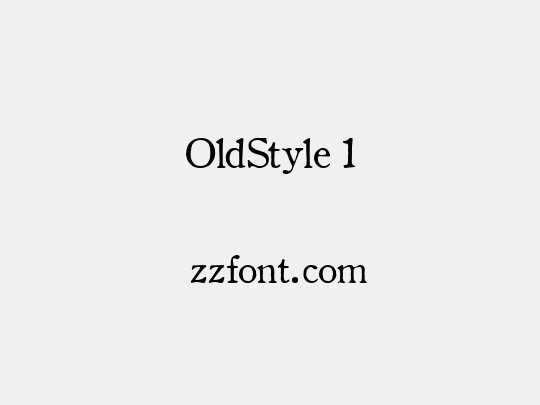 OldStyle 1