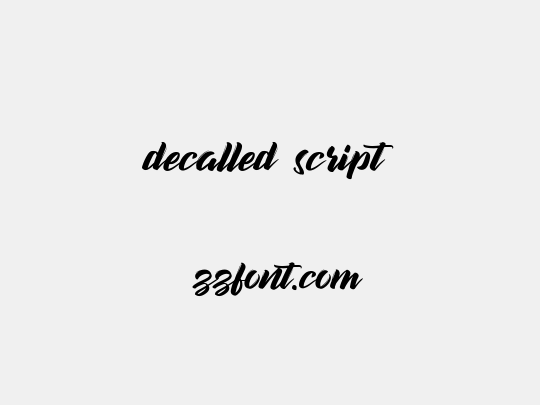 decalled script