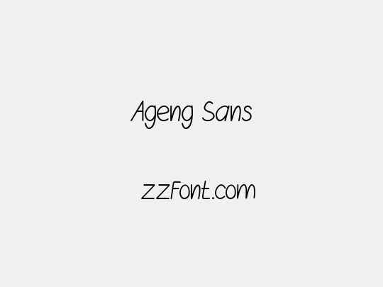 Ageng Sans