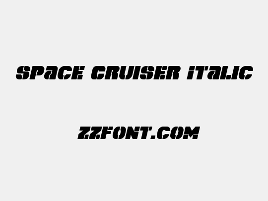 Space Cruiser Italic