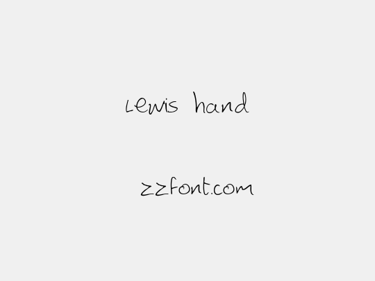 Lewis hand