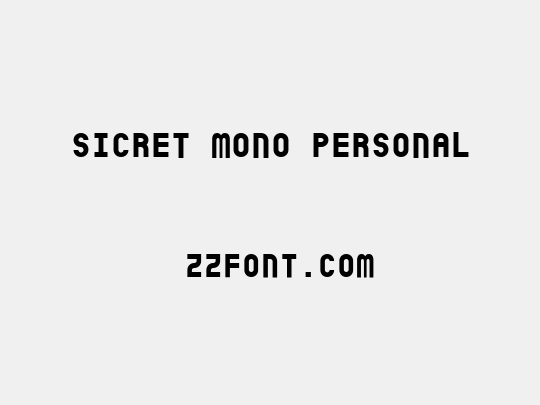 Sicret Mono PERSONAL