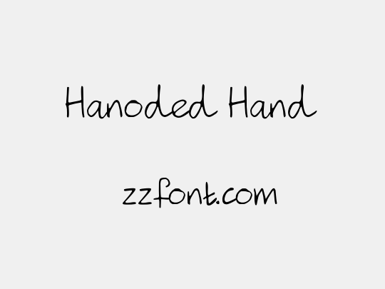 Hanoded Hand