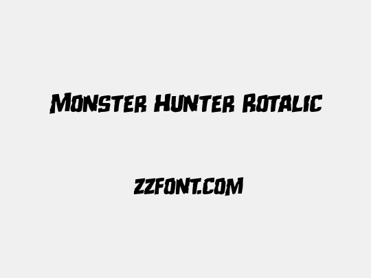 Monster Hunter Rotalic