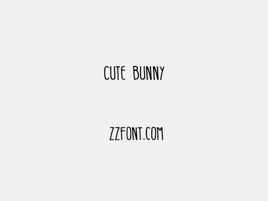 Cute  Bunny