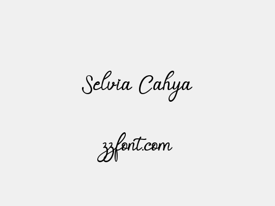 Selvia Cahya