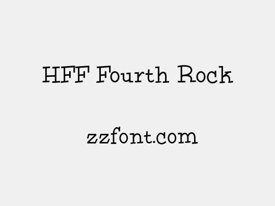 HFF Fourth Rock