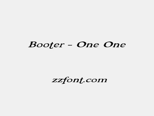 Booter - One One