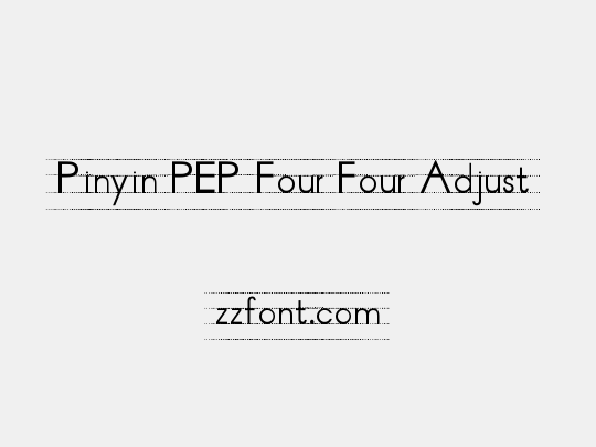 Pinyin PEP Four Four Adjust