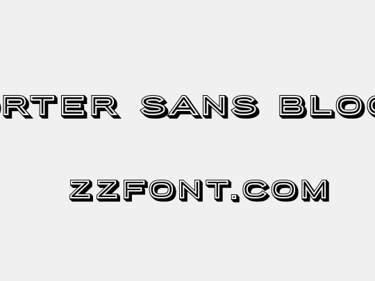 Porter Sans Block