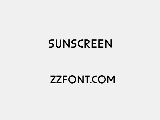 Sunscreen