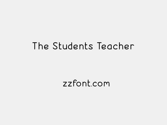 The Students Teacher