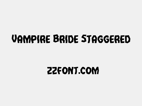 Vampire Bride Staggered