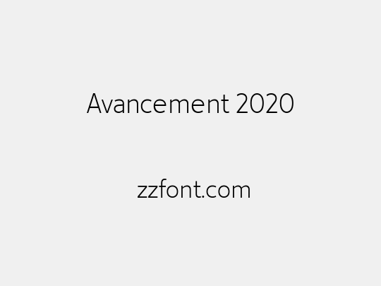 Avancement 2020