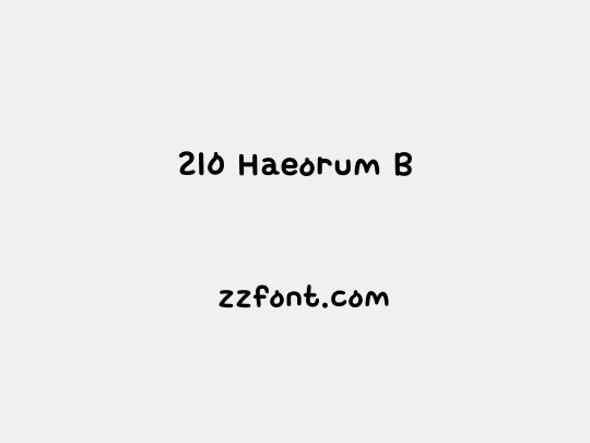 210 Haeorum B