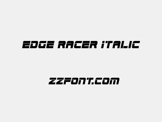 Edge Racer Italic