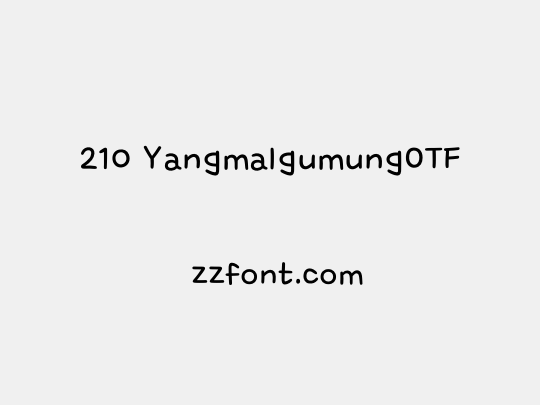 210 YangmalgumungOTF