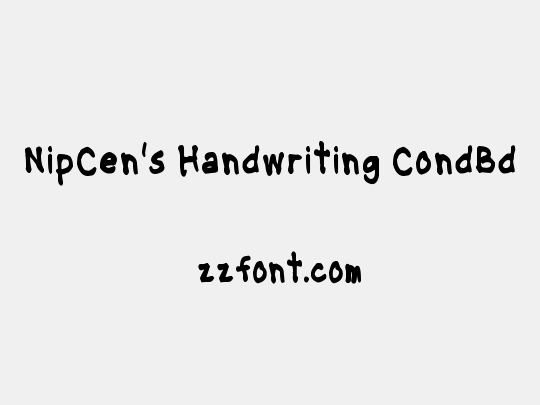 NipCen's Handwriting CondBd