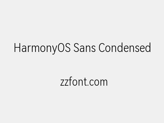 HarmonyOS Sans Condensed