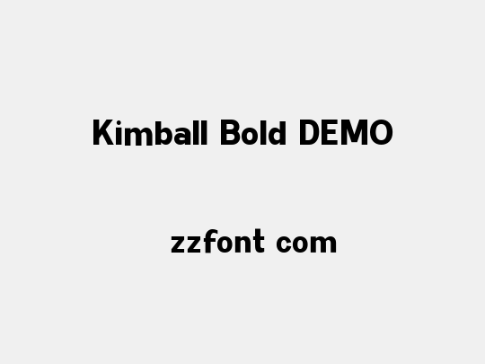 Kimball Bold DEMO